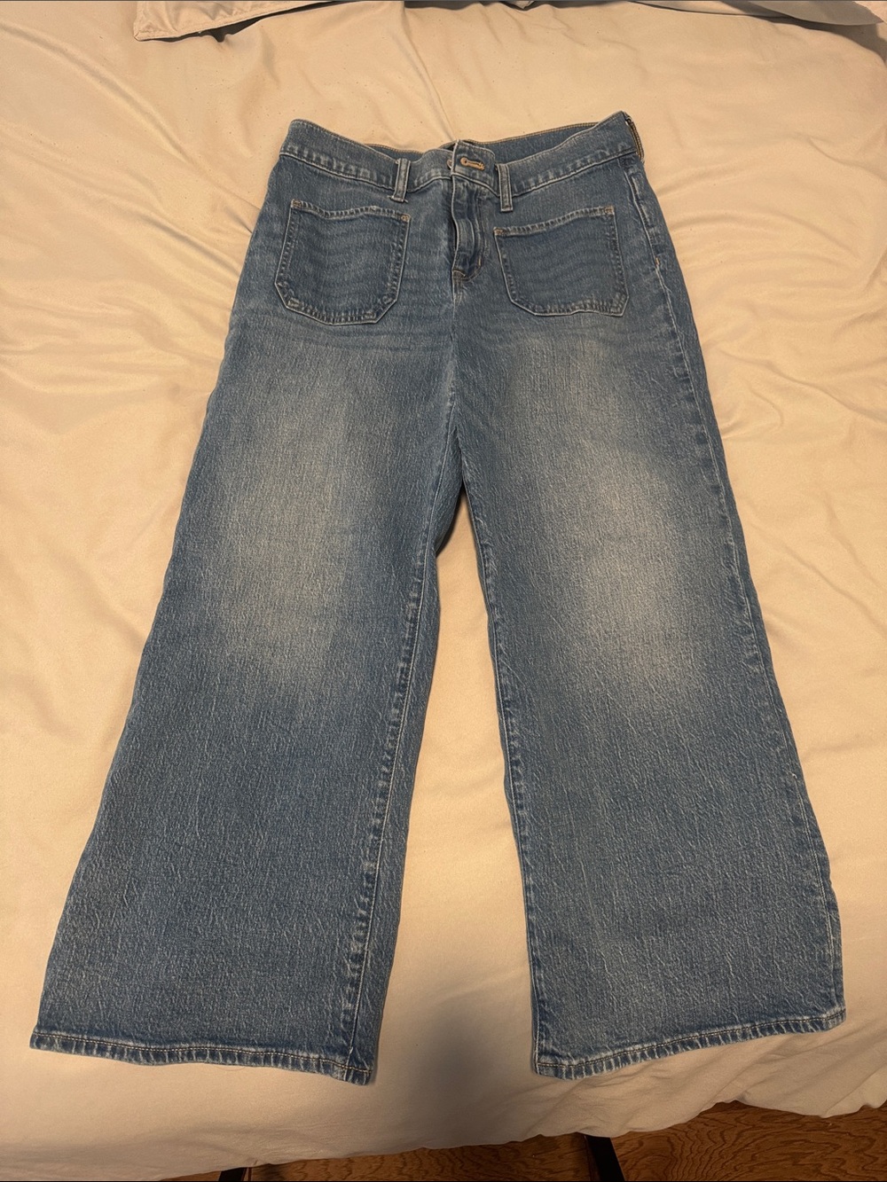 J. Crew Light Blue Wide-Leg Jeans